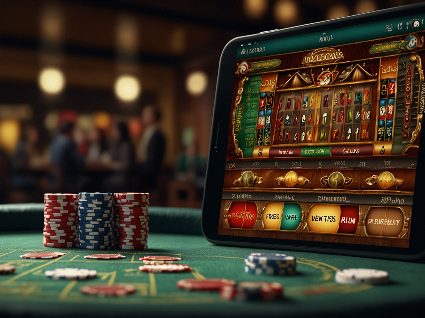 Мобильная версия казино на смартфоне